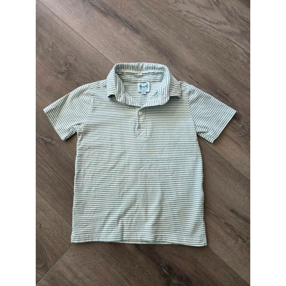 Southern Taters Boys Size 6 Preppy‎ Striped Collared Short Sleeve Polo